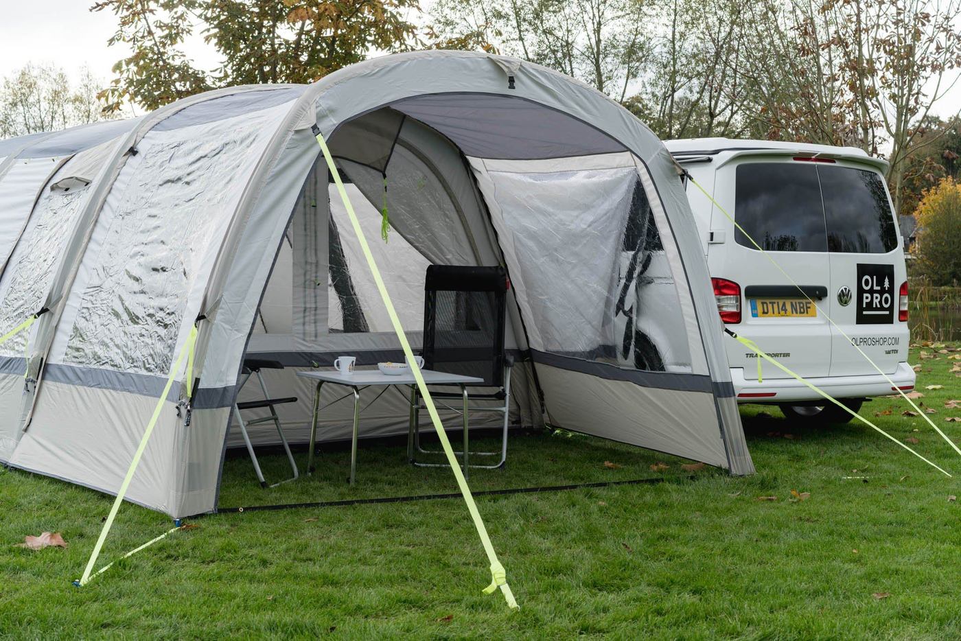 Olpro Cocoon Breeze Tent Extension Zip Sage Green Chalk 3 Door 3